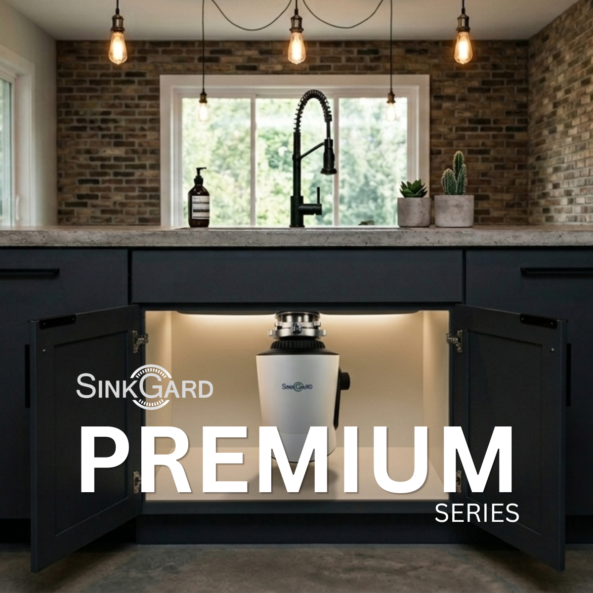 SinkGard Premium terpasang di bawah sink dapur keluarga